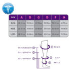 جوراب واریس ورنا با کفه زیر زانو مدلA G-کلاس 2